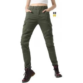 Adventure Motorcycle Jeans for Women with Armored Protection, XXS-4XL
