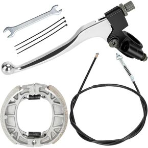 Yoxufa Mini Bike Brake Lever Kit Kit Drum Brake Cable Shoes Prespons for Coleman CT200U CT200U-EX BT200X BAJA Warrior Heat MB200 Massimo AXIS M200 Predator 212 192CC 200CC Parts w/ 22mm 7/8