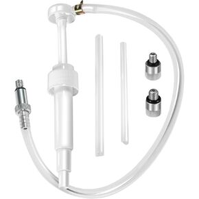 Lower Unit Gear Oil Pump for Standard Quart Bottles – 8cc Pump, 8mm & 10mm Adapters, 3/8" Metal Swivel – Outboard Motors Gear Lube Pump for Mercury, Yamaha, Suzuki, and More