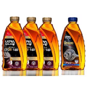 ULTRA 1PLUS Heavy-Duty Gear Oil Bundle – SAE 75W-140 Synthetic GL-5 (3 Quarts) + SAE 80W-90 GL-5 (1 Quart), Hypoid Gear Lubricant Pack