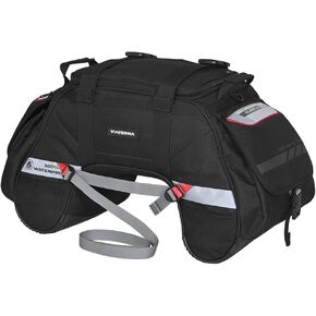 Vieterra 100 ٪ مقاوم للماء Clawmini دراجة نارية الخلفية/الذيل/مقعد حقيبة (أسود) I Universal Laggage & Works على جميع الدراجات النارية ليس التعديلات أو الإقامة السرج/الرف اللازمة أنا مناسبة كملحقات السفر