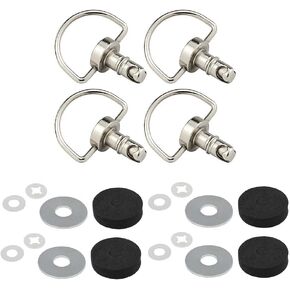 دبابيس سقف X3 متوافقة مع CAN AM X3/ X3 MAX 2017-2023 - مجموعة من 4 سقف مسامير إطلاق KIT استبدال OEM #715003815 (أسود)