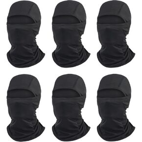 6 Packs Ski Mask Sun UV Protection Hood Breathable, Balaclava Face Mask for Men Women - Motorcycle Fish