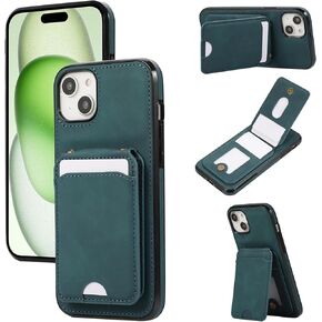 بالنسبة إلى iPhone 15 Pro Max Wallet Case مع حامل البطاقة ، PU Protection Case for iPhone 15 Pro Max ، غطاء مقاوم للصدمات المغناطيسي مع فتحات البطاقة المتوافقة مع iPhone 15 Pro Max - Black