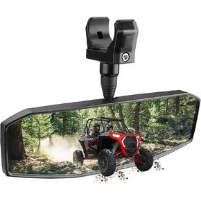 مرآة View View UTV ، SXS UTV Mirrors HD ، زاوية قابلة للتعديل بزاوية 360 درجة لمدة 1.5 بوصة إلى 2.0 بوصة ، متوافقة مع Polaris RZR ، Honda Pioneer ، Kawasaki Krx/Mule ، Yamaha ، Talon ، Can Am X3 ، CFMoto