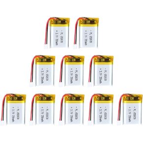 3.7V 350mAh 652030 Lipo بطارية Lipo قابلة لإعادة الشحن حزمة البطارية أيون البوليمرات البوليمر مع موصل JST Ph2.0mm