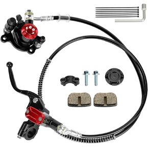 طقم فرامل القرص الهيدروليكي المصغرة للدراجة المائية متوافقة مع Baja DB30 Doidle Bug Blitz Dirt Bug Racer Minibike Predator 79cc 97cc 212cc 2.8hp محرك