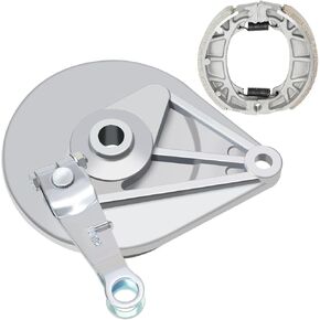 YOXUFA Mini Bike Brake Assembly with Drum Brake Cover Shoes Assembly Replacement for Baja Warrior Heat Massimo MB165 MB200 196cc 200cc 6.5hp Motorsports Mini Bike Accessories Parts