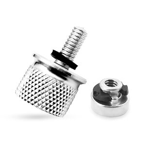 Motorcycle Seat Bolt Screw Rear Mount Screw Kit, 304 Stainless Fender Seat Nut Kit Compatible with Harley Davidson Sportster Softail Touring Dyna 1996-2024-black