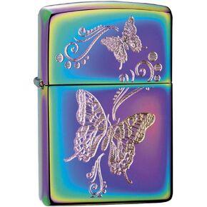 Zippo Glowing Butterflies Design Glow in The Dark Pocket Lighter in Saudi Arabia