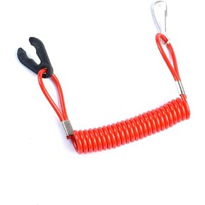 سلامة القوارب قتل سلامة القوارب إيقاف التبديل بديل الحبل الشحلي لـ Yamaha الخارجي Mercruiser Marine Tohatsu Honda Motor Motor Switch Tether Red Reply 6E9-82575-00 6E9-82575-01 6E9-82575-02