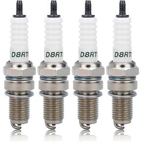 DPR8EA-9 Spark Plug for NGK DPR8EA 9 Torch D8RTC-9 Champion RA6HC 809 Fits XR600R 1985-2000 TRX250 Recon 1997-2009 GL1100 GL1200 Goldwing 4PACK