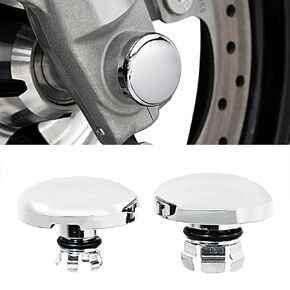 Motorcycle Front Axle Nut Caps Compatible for Harley Touring Street Road Glide CVO FLTRX FLHX 2024-2025 (Gloss Black)