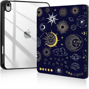 حالة Smart Folio لـ iPad Air 11 بوصة M2 (2024) ، Ipad Air 5th Case Ipad Air 4th Gen Case ، Ipad Air Cases 10.9 Inch ، iPad Pro 11 Int Case ، حامل قلم رصاص ، شحن قلم رصاص ، جليد أزرق in Kuwait