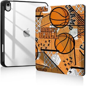 حالة Smart Folio لـ iPad Air 11 بوصة M2 (2024) ، Ipad Air 5th Case Ipad Air 4th Gen Case ، Ipad Air Cases 10.9 Inch ، iPad Pro 11 Int Case ، حامل قلم رصاص ، شحن قلم رصاص ، جليد أزرق