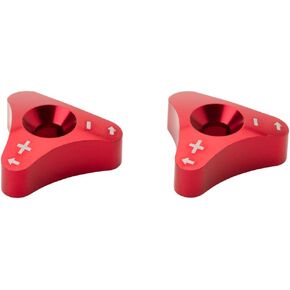 Tusk Billet WP Fork Adjuster Knobs Red Compatible with KTM 300 XC-W 2019-2023/500 EXC-F 2017-2023 Compatible with Husqvarna TE300 2019-2023