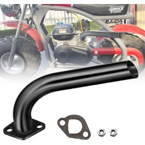 QYMOTO CT200U Exhaust Pipe Header Straight Pipe for Coleman CT200U, CT200U-ex, BT200X Mini Bike and KT196 Go Kart