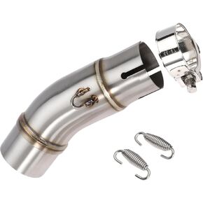 عادم الدراجات النارية العادم Mid Pipe Midder Mid-Pipe لـ Kawasaki Ninja 400 Z400 2017-2022 ، لـ Ninja 250 300 650 EX250 EX300 Z300 Z300 2018-2022