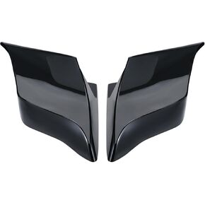 أغطية جانبية ممتدة للدراجات النارية ، ألواح جانبية ممتدة مناسبة لجولة هارلي 2014-2023 ، Electra Glide ، Road King ، Road Glide ، Street Glide ، ABS Plasitc ، (Black Painted)