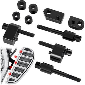 1" & 1.5" Driver Floorboard Extentions, Floor Board Spacers Fit for Harley Davdison Street Glide Electra Glide Road Glide Road King Trikes 2009-2024, FL Trike 2009-2013, Black