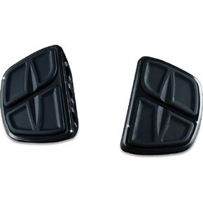 Kuryakyn 7613 Motorcycle Accessory: Kinetic Mini Board Floorboards without Adapters, Gloss Black, 1 Pair