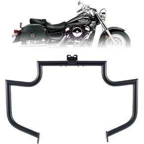 حارس محرك Crash Bar حارس الطريق السريع الطريق السريع لـ Kawasaki Vulcan Mean Streak VN1500 VN1500P VN1600 VN1600B VN166F 2002-2006 و Suzuki VZ1600 Boulevard M95 2005 Marauder 2004 (Black)