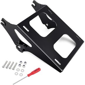 Benlari Shicker Tour Pack Mount Detachable 2-Up Trunk Tour Pack Rack Rack Fit Harley Davidson Touring Street Glide Road Road Glide Electra Glide 2014-2024 (Black)