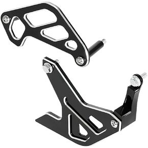 Compatible with DRZ400SM DR-Z 400SM 2005-2024 Off Road Dirt Bike 3D Engrave CNC Rear Brake Disc Guard Cover & Rear Caliper Guard Cover Gold