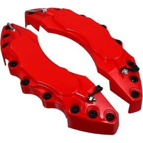 iplusmile Brake Caliper Cover, 2Pcs Car 3D Universal Car Disc Brake Caliper Covers Front Rear Caliper Cover Refit Accessories