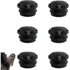 6 Pcs Bike Front Fork Top Caps, 0.75 Inch Protective Dust Cover for Bicycle Suspension Fork Shock Bike Fork Part Accessories for Mountain Bike Road Bike
