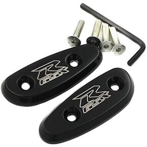 SMT-Mirror Block Off Base Plates Compatible With SUZUK Gsxr 600 750 1000 Gsx-R 2001-2004 Black [B00RNIVKHE]