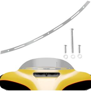 Windshield Trim Black Motorcycle Windscreen CNC Cut Fit for Harley Davidson Street Glide Electra Glide Ultra Limited 1996-2013