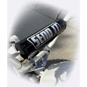 SEND IT Bar Pad with FREE DONUTS Handlebar DIrtbike ATV Crossbar (BLACK, SQUARE)