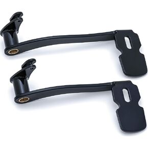 Kuryakyn 9671 Gloss Black Stended Brake Pedal بدون انخفاض في الهدية: 2014-19 Harley-Davidson Touring and Trike Motorcycles