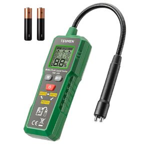TESMEN TBF-300 Brake Fluid Tester with 8.5-Inch Corrosion Resistance Gooseneck Probe, Testing for DOT3, DOT4, DOT5.1, Brake Fluid Tester Pen with Light, Data Hold, Backlight Alarm for Auto Care-Green
