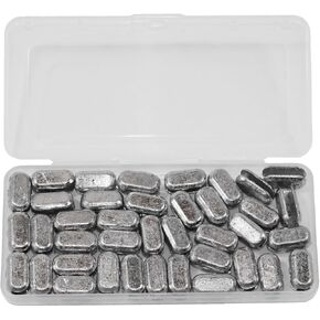 Fishing Cast Net Easy Installation Lead Sinkers 0.35oz / 10g Throw Net Sinkers Add Weights Kit for Casting Net Sinker for Freshwater Saltwater 99.9% Pure Lead