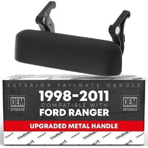 Tailgate Cable Replacement Set, Rear Left & Right Side - Compatible with 1998-2011 Ford Ranger - Tail Gate Support Cable Straps, Metal 14-9/16" Long - OEM 65770-04030