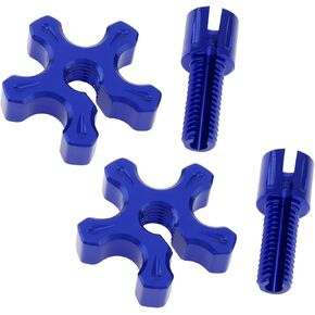 Windance 2 Pack M8 Clutch Cable Adjustment Screws, Motorcycle Brake Wire Adjuster, CNC Aluminum Slotted Screws Fit for AR125LC / EN500 / GPX250 ATC UTV Sport Bike (Black)