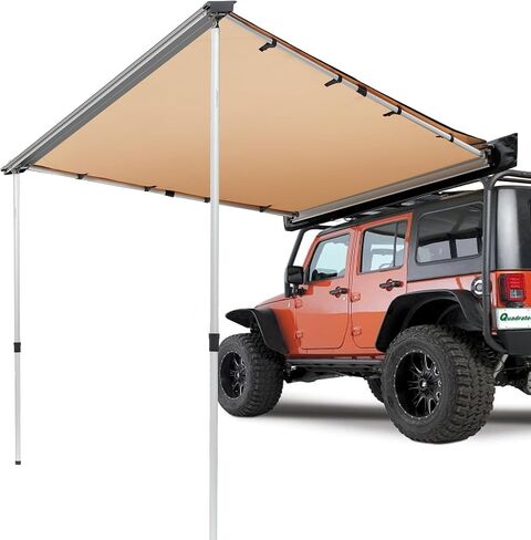 VEVOR Versatility Camping Tent - Moonshade Awning Auto Canopy with UV50+ Protection & PU3000mm Water Resistance, Ideal for Truck Bed, SUV, RV, Van, and Trailer Overlanding Gear, Tear-Resistant in Saudi Arabia