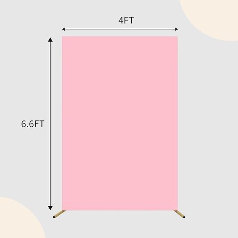 Square Backdrop Cover,6.6x6.6 FT Double Color Square Backdrop Stand Cover,Square Spandex Arch Backdrop Cover for Wedding Birthday Parties Graduation Parties and Home Decor (White+Cream, 6.6FT) in Kuwait