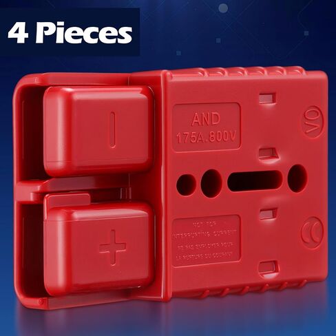 Frienda 6 Pieces 2-4 Gauge 175A Battery Quick Connector 12-36V Disconnect Wire Harness Plug Kit Battery Quick Connector Disconnect Plug for Motor Winch Trailer(175A) in Kuwait