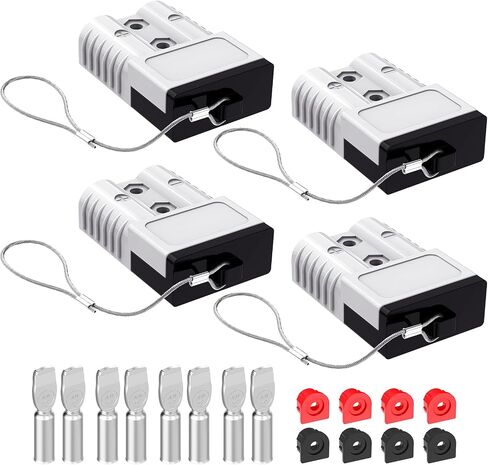موصل Anderson ، 175AMP 2-4 بطارية المقياس Quick Connect w/Hard Cover 12V-36V Anderson Plug Winch Wiring Kit for Cable RV Truck Winch (4pcs)- in Kuwait