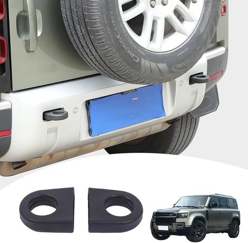 Bumper Tow Hook Covers Compatible with Land Rover Defender 2020-2025Car Rear Bumpers Tow Hook Protector,Rubber Tow Hook Covers Protect,Car Accessories Adds Cushioned Grip to Tow Strap (Black) in Saudi Arabia