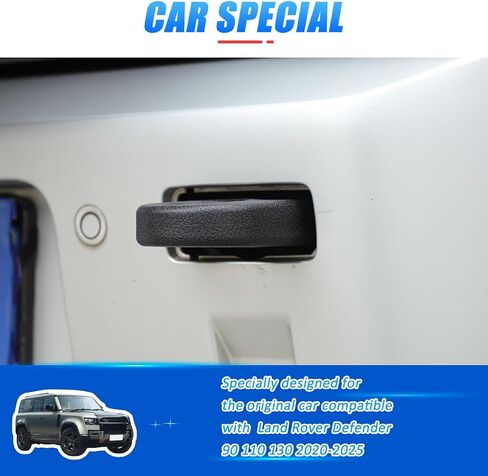 Bumper Tow Hook Covers Compatible with Land Rover Defender 2020-2025Car Rear Bumpers Tow Hook Protector,Rubber Tow Hook Covers Protect,Car Accessories Adds Cushioned Grip to Tow Strap (Black) in Saudi Arabia