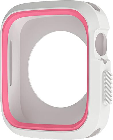 D & K Exclusives Compatible with Apple Watch 45mm Case, Shockproof Bumper Case Durable Protective Flexible iWatch Series 9 8 7 Cover for Women Men Kids GPS Smartwatch, Black, Grey in Saudi Arabia