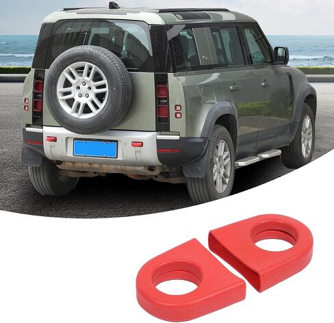Bumper Tow Hook Covers Compatible with Land Rover Defender 2020-2025Car Rear Bumpers Tow Hook Protector,Rubber Tow Hook Covers Protect,Car Accessories Adds Cushioned Grip to Tow Strap (Black) in Saudi Arabia