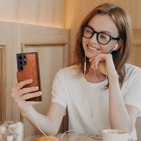 تم تصميمه لمحفظة Samsung Galaxy S23 Ultra Case مع حامل البطاقة ، [غطاء الورقة المغناطيسية] in Kuwait