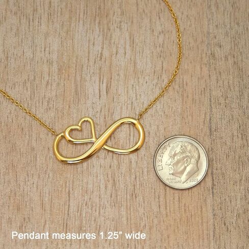 EFYTAL Valentines Day Gift for Girlfriend or Wife, 925 Sterling Silver Infinity and Heart Necklace For Her, I Love You Jewelry Gifts for Women, Romantic Gift Ideas, Forever Valentine in Saudi Arabia