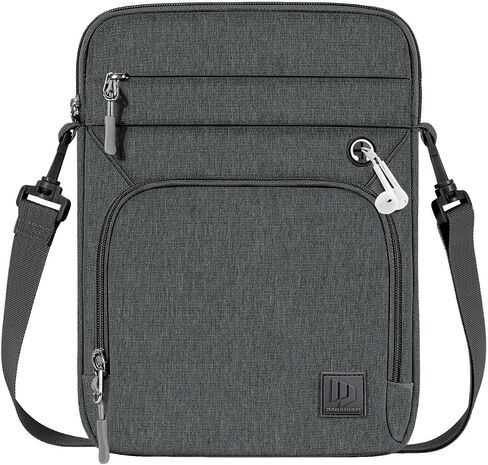 9-11" Tablet Sleeve Bag for iPad Air 5/4 10.9, iPad Air 11" 2024, iPad 9/8/7th 10.2, iPad 10th Gen 10.9, iPad Pro 11 M4 M2 2024-2018, Galaxy Tab A9+ S9 FE A8, with Shoulder Strap, Black in Saudi Arabia