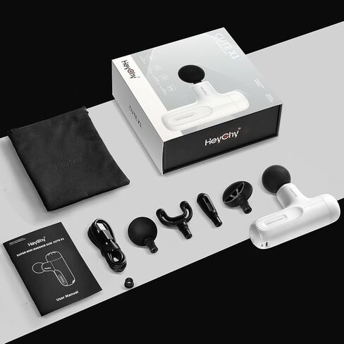 Super Mini Massage Gun ، مدلك الأنسجة العميقة ، مسدس تدليك السفر المدمج ، الانتعاش الكامل للجسم والإغاثة في الهواء الطلق ، شحن USB ، 5 سرعات ، 2025 هدايا العام الجديد للرجال نساء in Kuwait